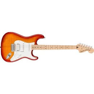 GUIT. ÉLEC. STRATOCASTER SÉRIE AFFINITY FMT HSS SIENNA SUNBURST SQUIER