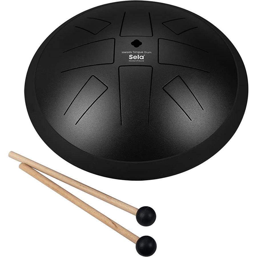 TONGUE DRUM MÉLODIQUE 10" NOIR SELA PERCUSSION